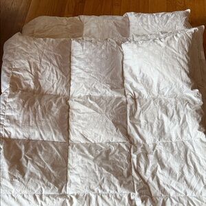 Restoration Hardware Elegant White Comforter